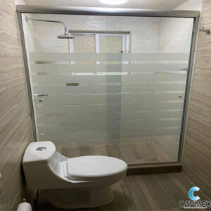 Cancel de baño Corredizo en vidrio templado de 6.0 mm